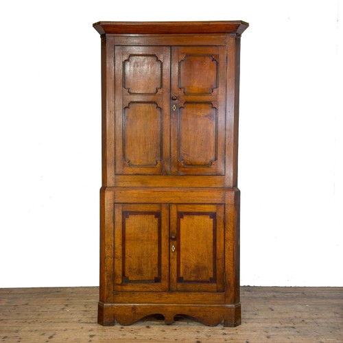 Antique georgian oak corner - georgian,