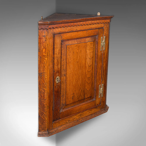 Small antique corner cabinet - small,