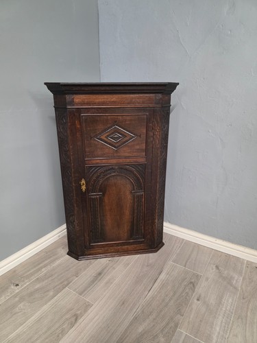 Antique oak carved - oak, georgian