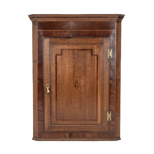 Georgian oak mahogany inlaid - georgian,