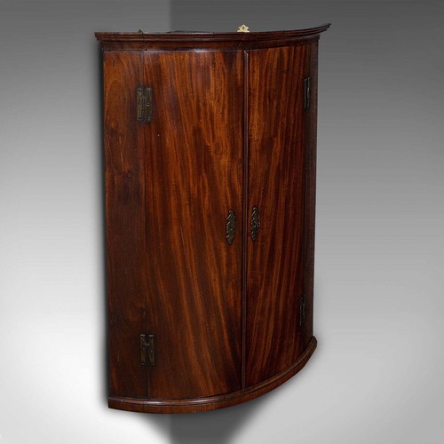Antique bow front corner - front,