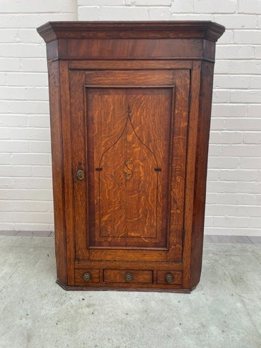 Antique georgian oak corner - oak,