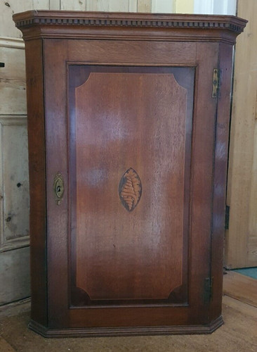 Antique georgian oak corner - georgian,